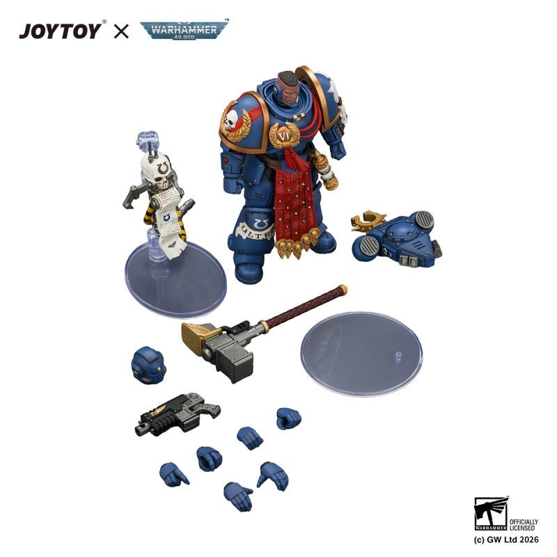 [Pre-sale] JOYTOY Warhammer 40K Ultramarines Ferren Areios with Thunder Hammer and Bolt Pistol