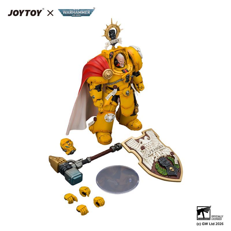 [Pre-sale] JOYTOY Warhammer 40K Imperial Fists Darnath Lysander with Thunder Hammer and Storm Shield