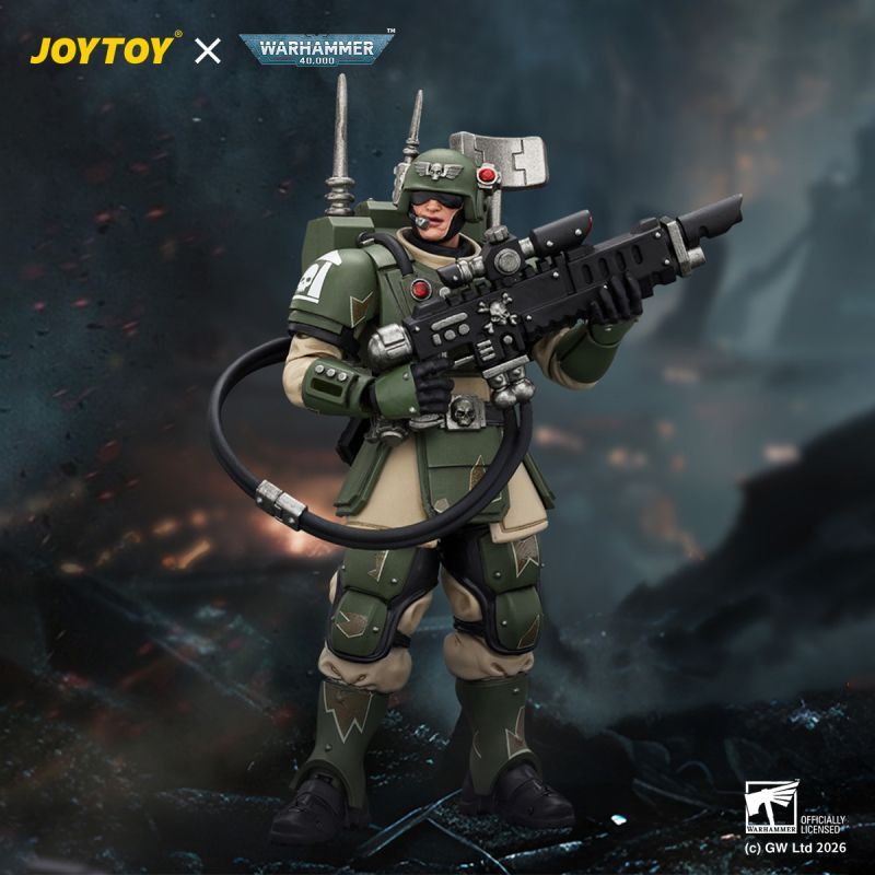 [Pre-sale] JOYTOY Warhammer 40K Astra Militarum Kasrkin 3 with Hot-shot Lasgun and Vox-caster