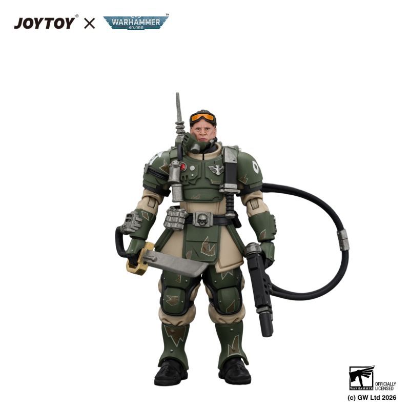 [Pre-sale] JOYTOY Warhammer 40K Astra Militarum Kasrkin 7 with Hot-shot Laspistol and Power Sword