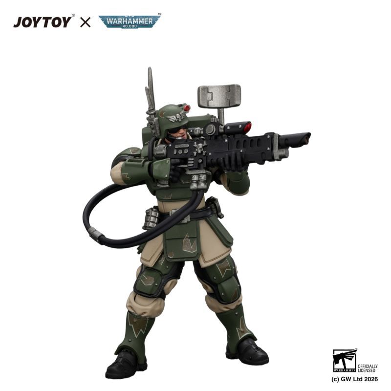 [Pre-sale] JOYTOY Warhammer 40K Astra Militarum Kasrkin 3 with Hot-shot Lasgun and Vox-caster