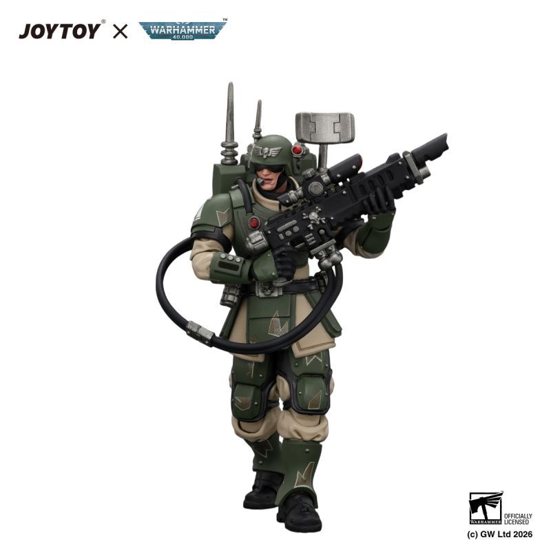 [Pre-sale] JOYTOY Warhammer 40K Astra Militarum Kasrkin 3 with Hot-shot Lasgun and Vox-caster