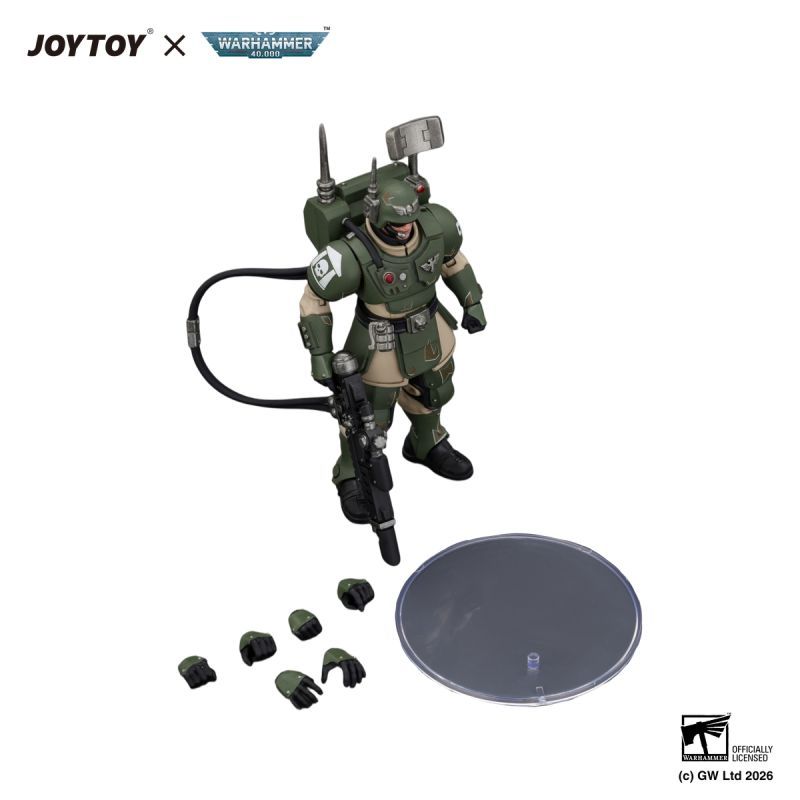 [Pre-sale] JOYTOY Warhammer 40K Astra Militarum Kasrkin 3 with Hot-shot Lasgun and Vox-caster