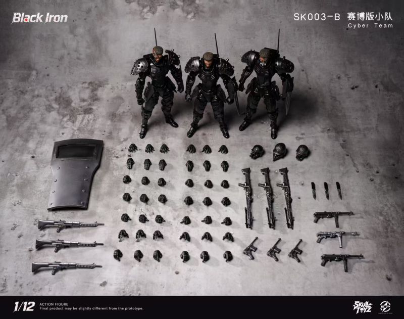 [Pre-sale] Skull Toyz X Snake SK003 Black Iron Cyber Team Action Figure