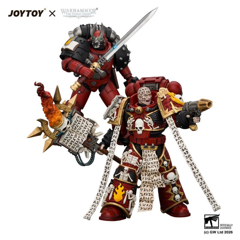 [Pre-sale] JOYTOY Warhammer The Horus Heresy Word Bearers MkVI Tactical Sergeant with Power Sword and Plasma Pistol