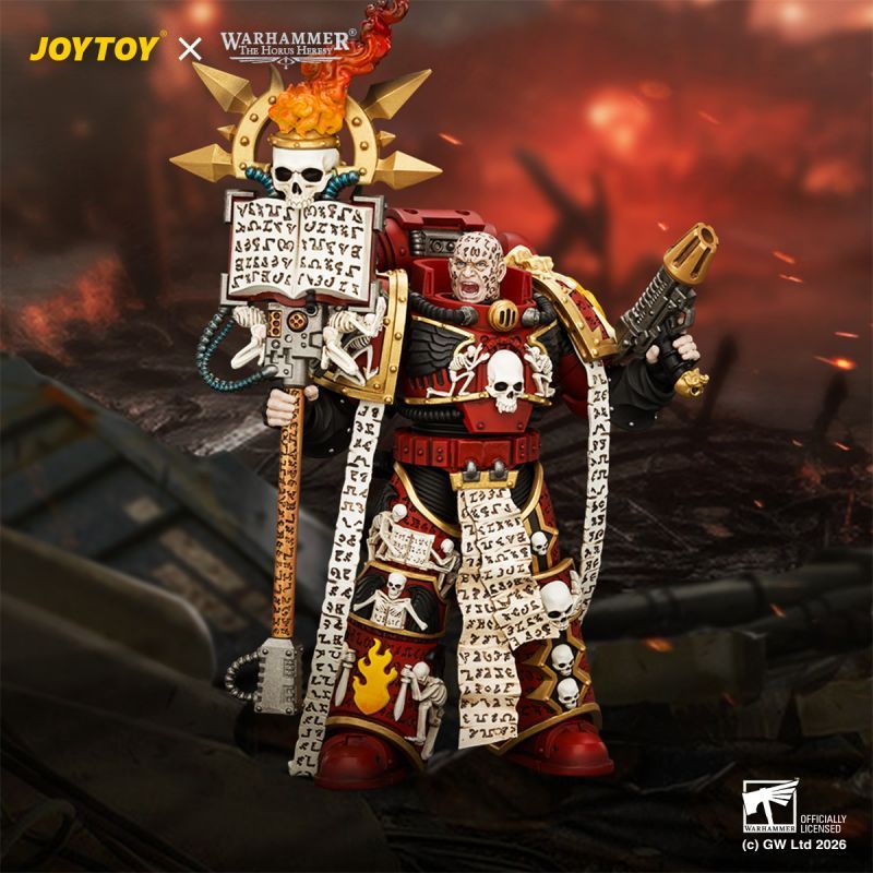 [Pre-sale] JOYTOY Warhammer The Horus Heresy Word Bearers Erebus, the Dark Apostle with Crux Malifica and Plasma Pistol