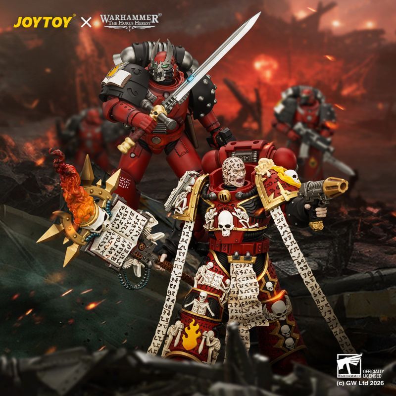 [Pre-sale] JOYTOY Warhammer The Horus Heresy Word Bearers Erebus, the Dark Apostle with Crux Malifica and Plasma Pistol