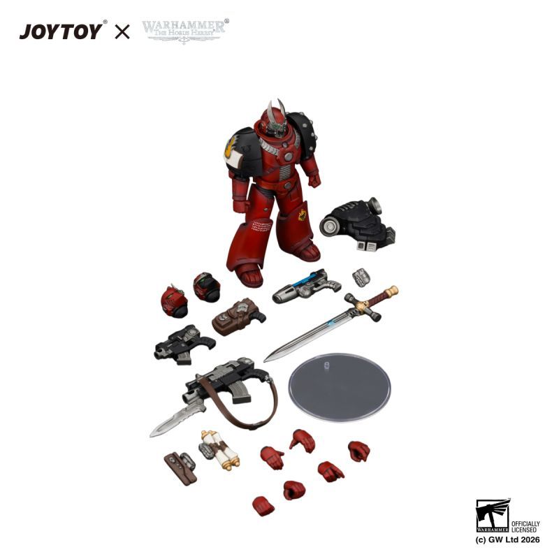 [Pre-sale] JOYTOY Warhammer The Horus Heresy Word Bearers MkVI Tactical Sergeant with Power Sword and Plasma Pistol