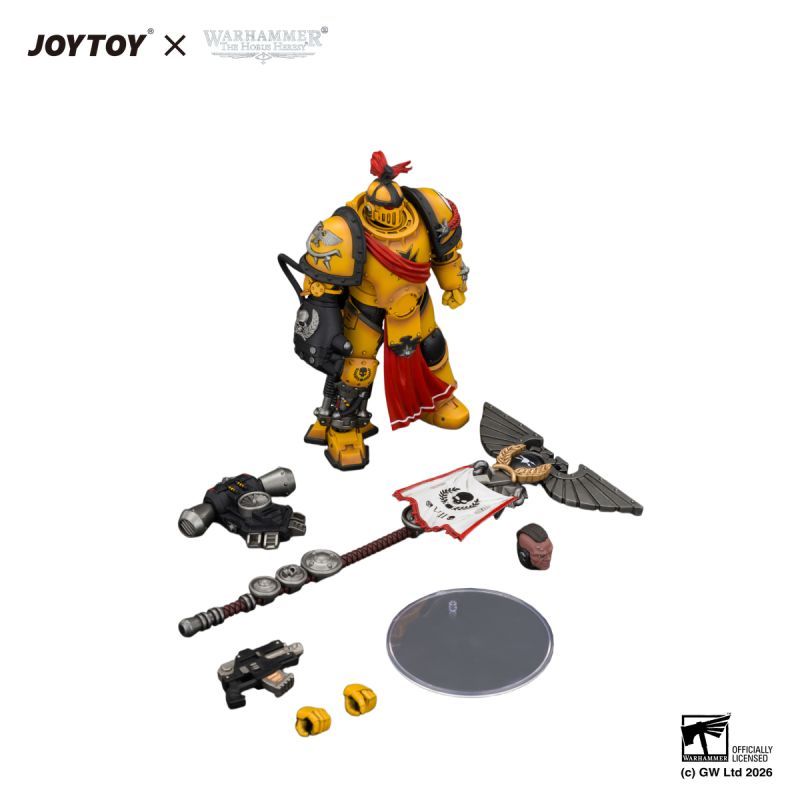[Pre-sale] JOYTOY Warhammer The Horus Heresy Imperial Fists Herald Consul with Standard and Bolt Pistol