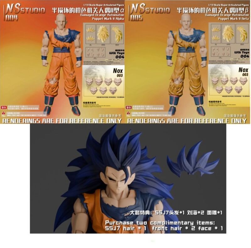 [Pre-sale] NS Studio SSJ3 Goku Battle Damaged The Second Installment: Semi-Damaged Orange Automaton Type II α/β