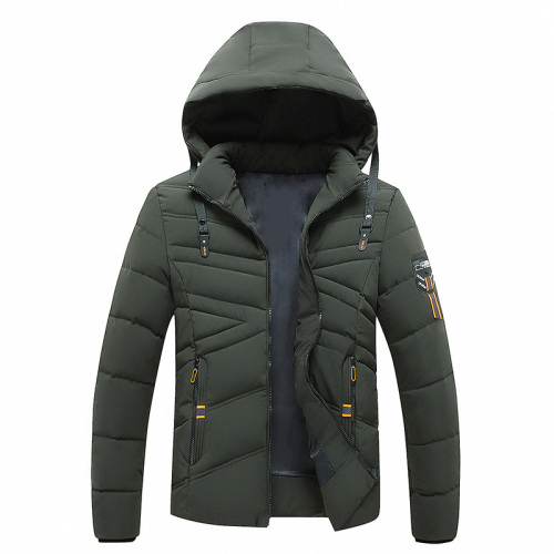 pure hooed street puffer jacket slim fit men bubble coat winter outerwear