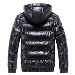 polish mens winter puffer jacket hooded thick winter bubble coat