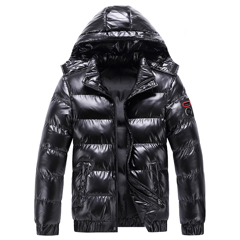 polish mens winter puffer jacket hooded thick winter bubble coat