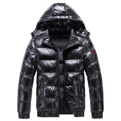 polish mens winter puffer jacket hooded thick winter bubble coat