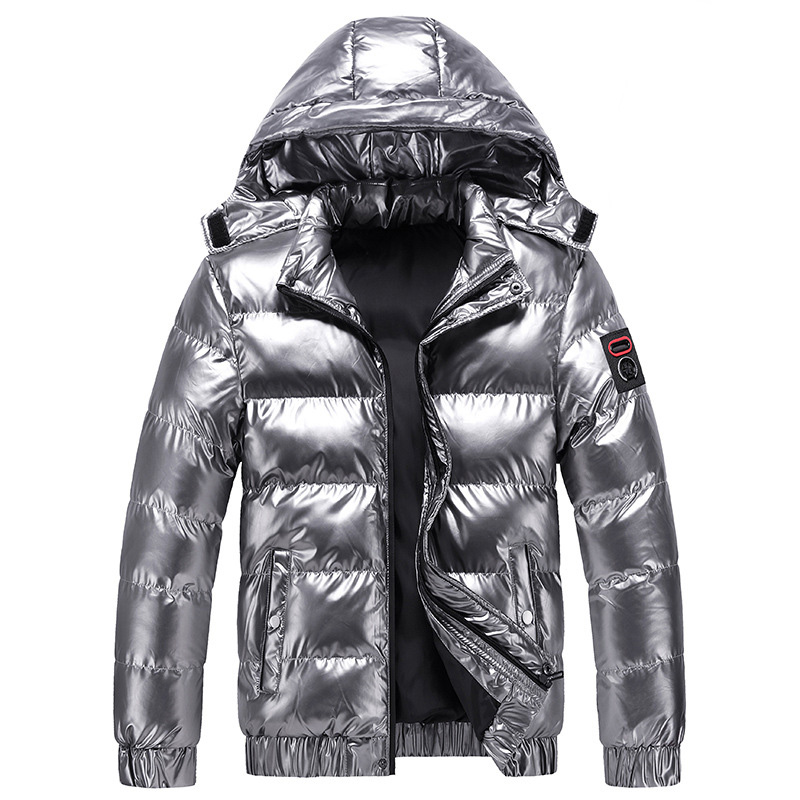 polish mens winter puffer jacket hooded thick winter bubble coat