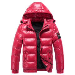 polish mens winter puffer jacket hooded thick winter bubble coat