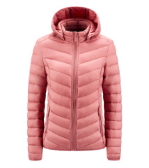 women V shaped cotton quilted puffer jacket solid color winter insulated winter coat
