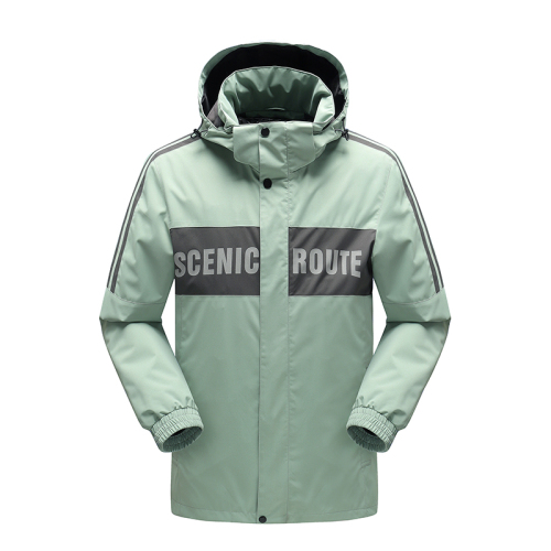 words print color blocked couple outdoor rain jacket one layer windbreaker