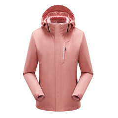 couple outdoor coat detachable hood water repellent mountain jacket lined with polar fleece warm insulated jacket