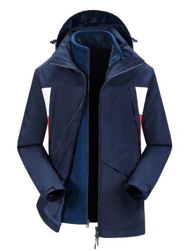 new mens waterproof outdoor jacket lined with detachable polar fleece jacket