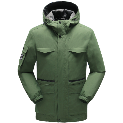 mens urban fashion big pockets outdoor windproof jacket hooded windbreaker