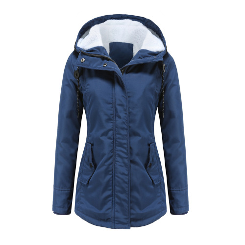 water repellent hooded faux fur lined womens parka coat puffer jacket
