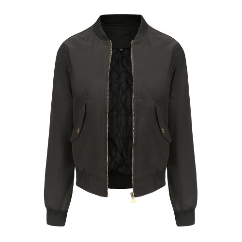 women bomber jacket autumn winter light cotton quilted puffer coat