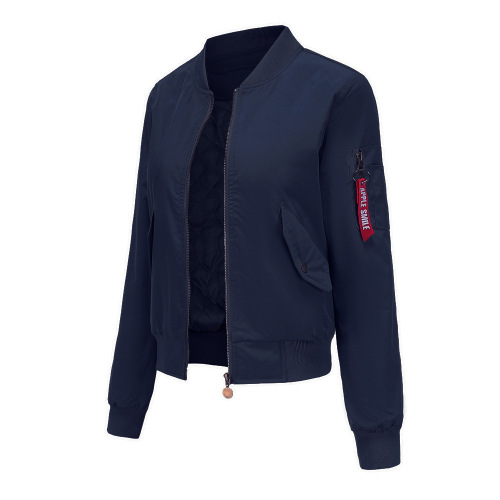 women bomber jacket autumn winter light cotton quilted puffer coat