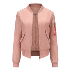 women bomber jacket autumn winter light cotton quilted puffer coat