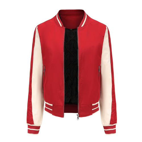 new design patchwork women cotton quilted bomber jacket autumn winter women fashion coat