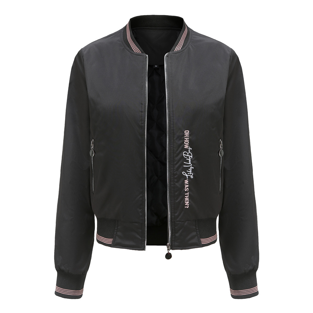 embroidery women bomber puffer jacket light cotton diamond quilted woman winter jacket