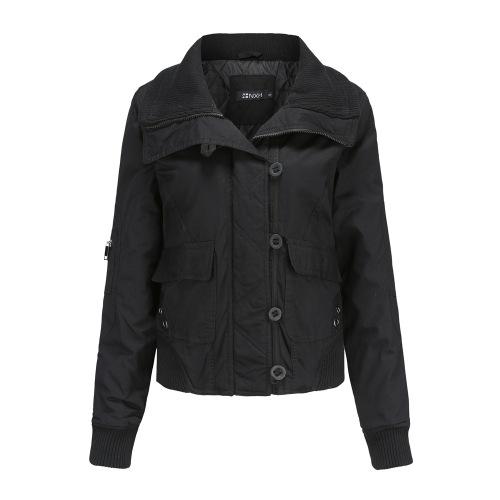 cotton fabric quilted lining women washing puffer jacket big pocket woman fashion coat