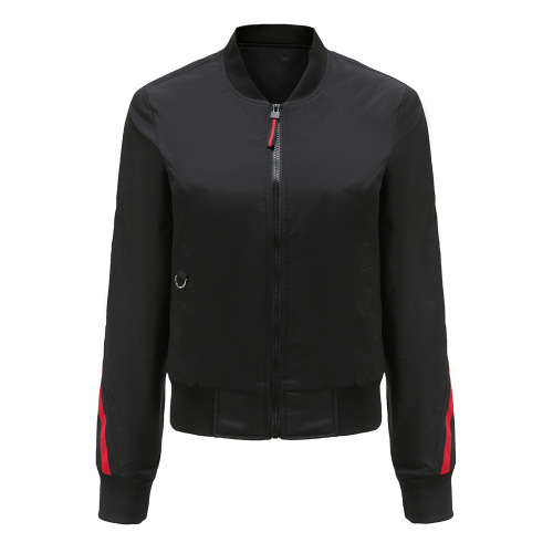 strip cotton quilted women autumn winter bomber jacket short lenght woman puffer jacket