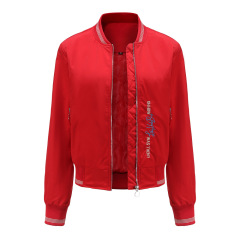 embroidery women bomber puffer jacket light cotton diamond quilted woman winter jacket
