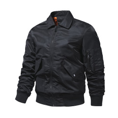 turndown collar nylon mens bomber jacket light pilot jacket autumn tactical windbreaker