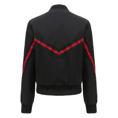 strip cotton quilted women autumn winter bomber jacket short lenght woman puffer jacket
