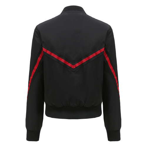 strip cotton quilted women autumn winter bomber jacket short lenght woman puffer jacket