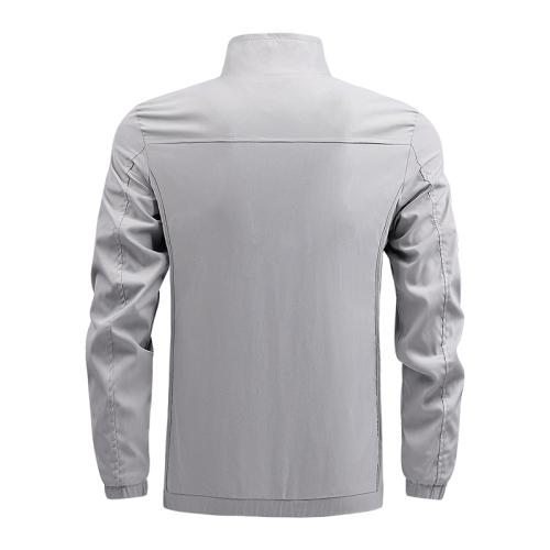 full zipper stand collar zipper pocket mens light jacket spring autumn sport windbreaker