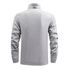 full zipper big pocket mens sport casual windbreaker light jacket