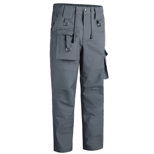 big pocket pure color mens hiking pants cotton spandex travel trekking trousers