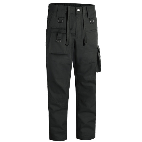 big pocket pure color mens hiking pants cotton spandex travel trekking trousers
