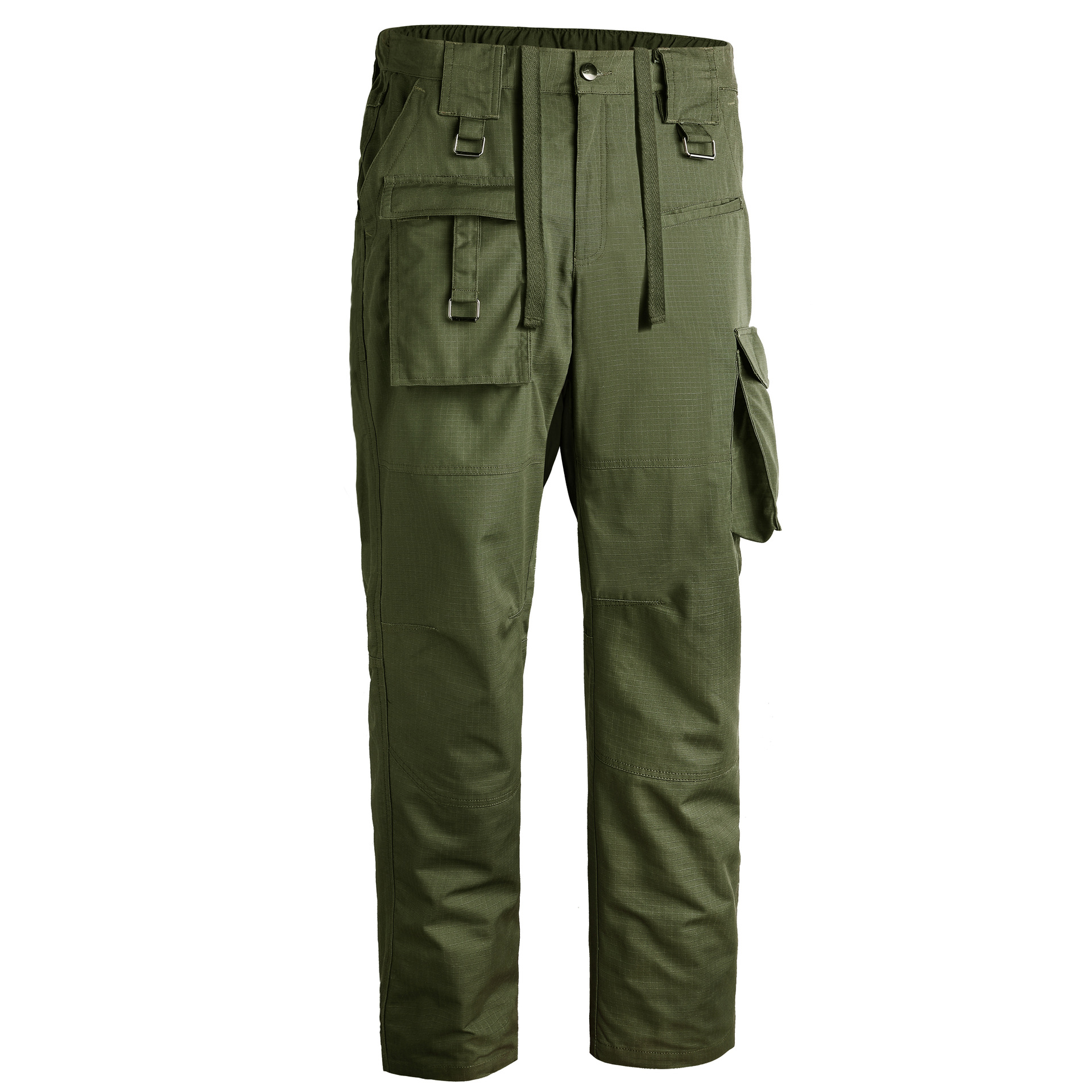 big pocket pure color mens hiking pants cotton spandex travel trekking trousers