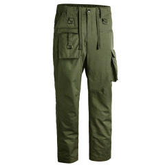 big pocket pure color mens hiking pants cotton spandex travel trekking trousers