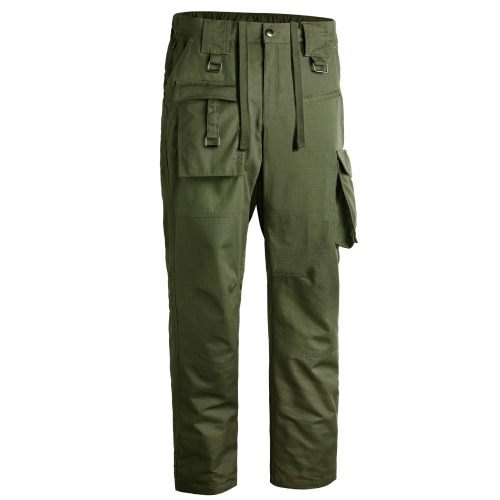 big pocket pure color mens hiking pants cotton spandex travel trekking trousers