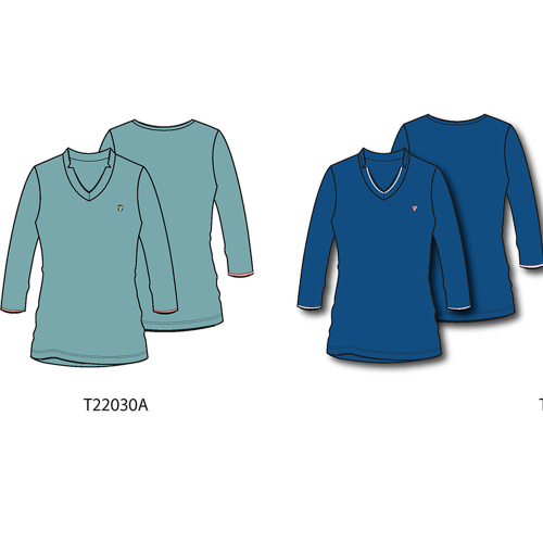 unisex V neck round neck half zipper stand collar long sleeve tennis tshirt autumn shirt