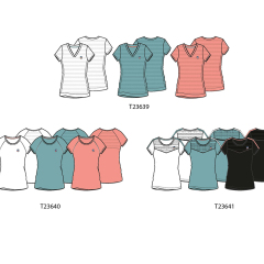 solid color 1/4 button V neck rounc collar short sleeve women tennis tshirt
