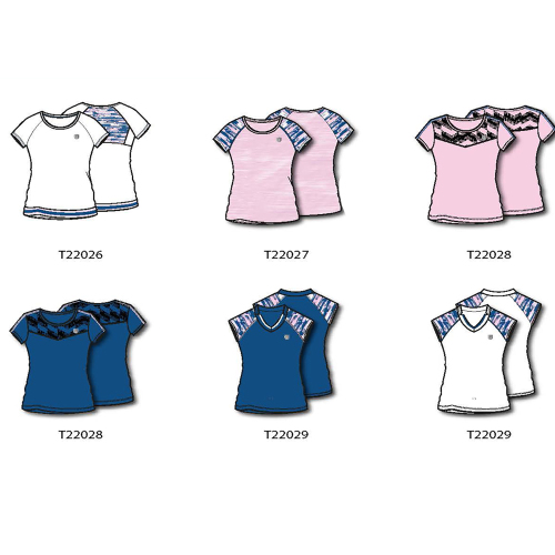 print color blocked short sleeve women tennis sport tshirt summer tee tops wear