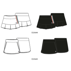 women tennies skirt with stretchy safety short inside