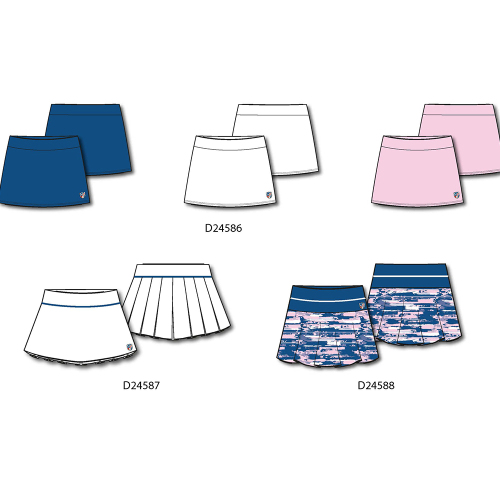 women tennies skirt with stretchy safety short inside