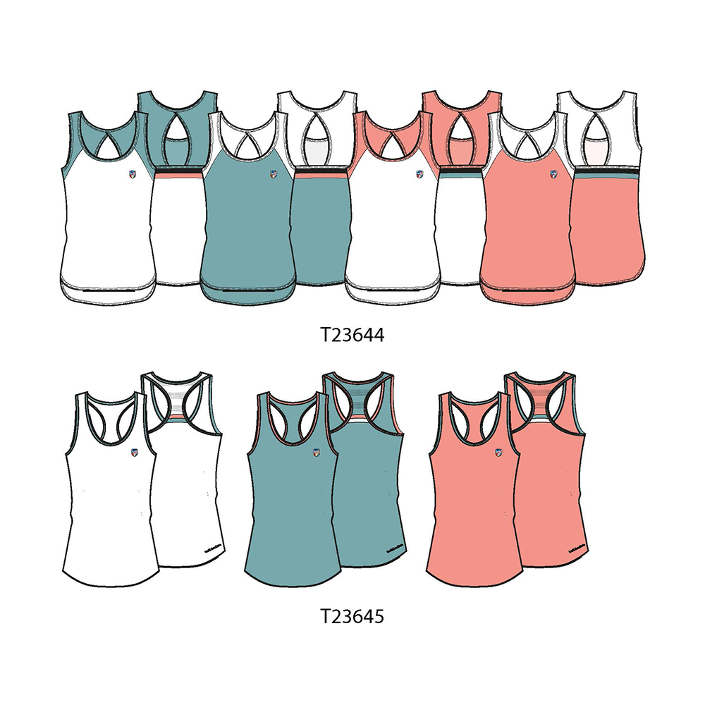 color blocked new design women tennis sport tank tops summer running vest